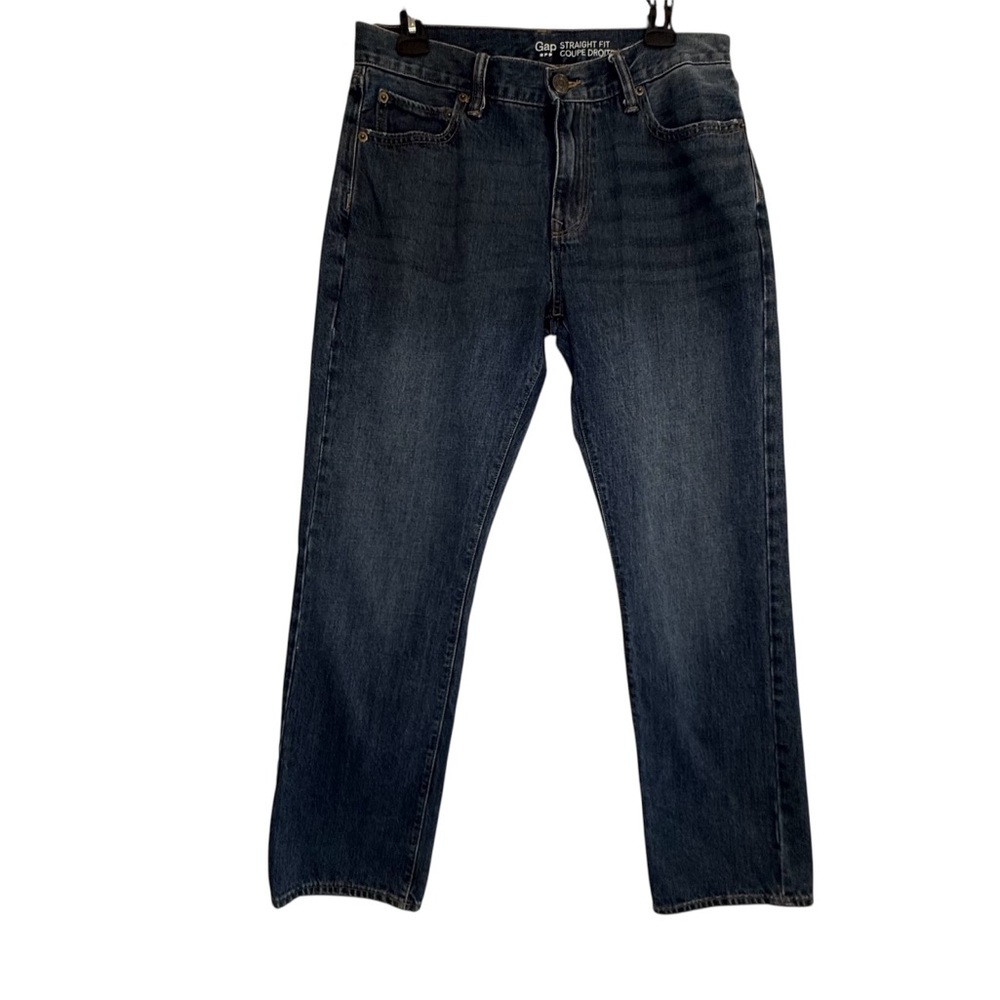Gap Straight Fit Jeans Mens 31x30.5 Blue Denim Classic 100% Cotton Straight Leg